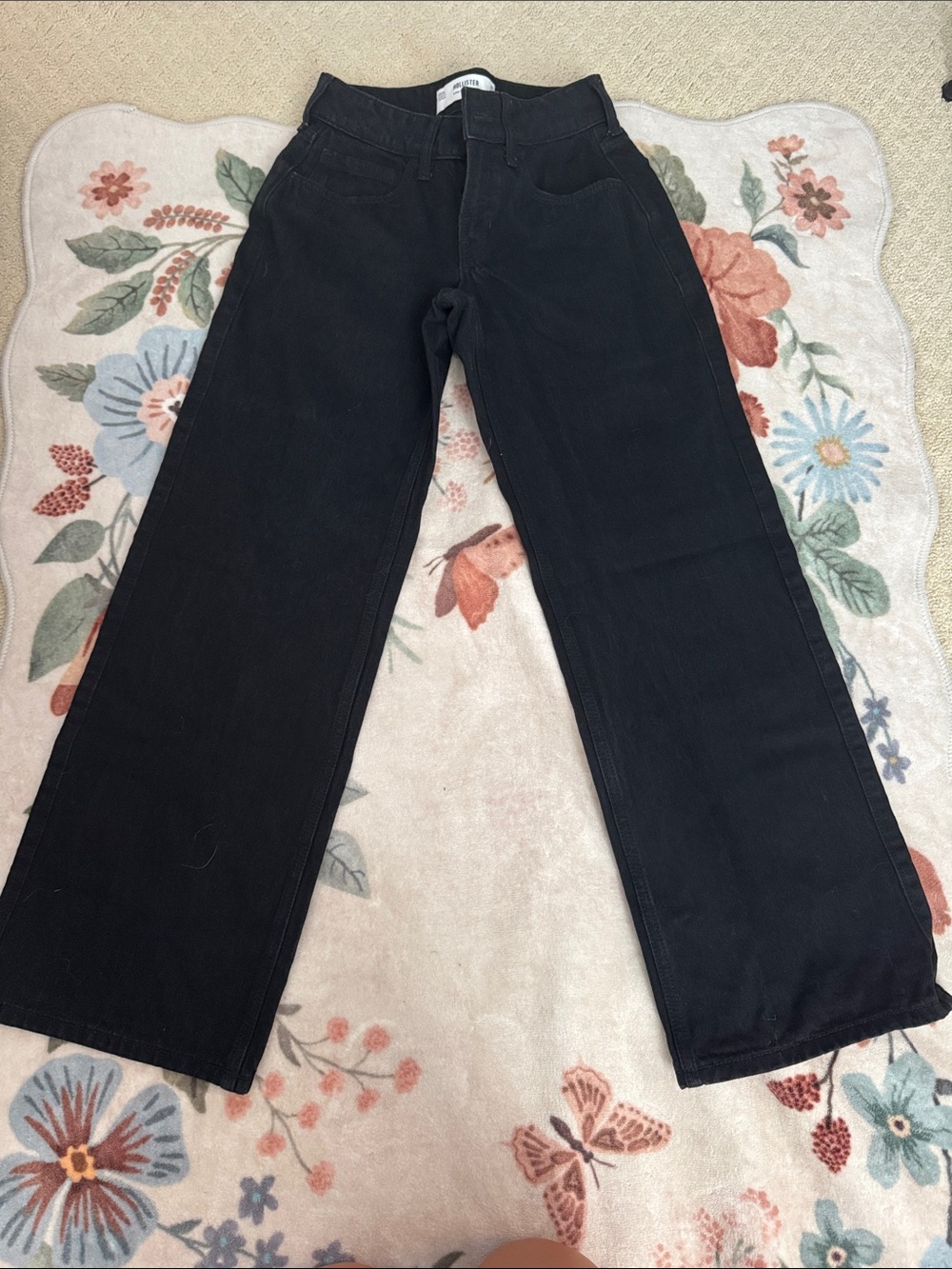 Womens Black Straight-Leg Pants - Classic Everyday Style